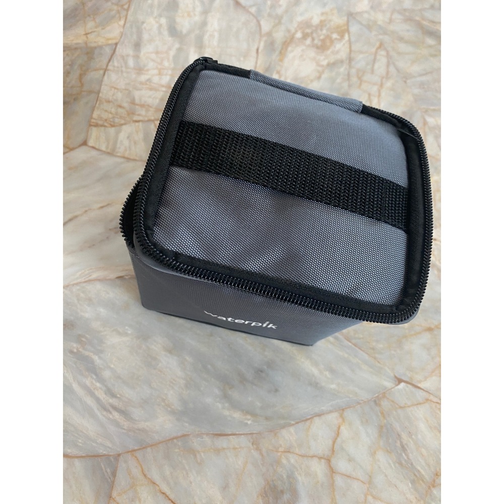 Waterpik‎ Travel Storage Case Gray Nylon Padded Zippered Bag with Mesh Pocket